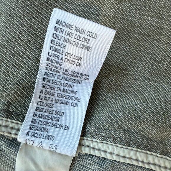 Standard James Perse Blazer SZ 2 Medium Linen Blend Three Button Army Green - Picture 10 of 12